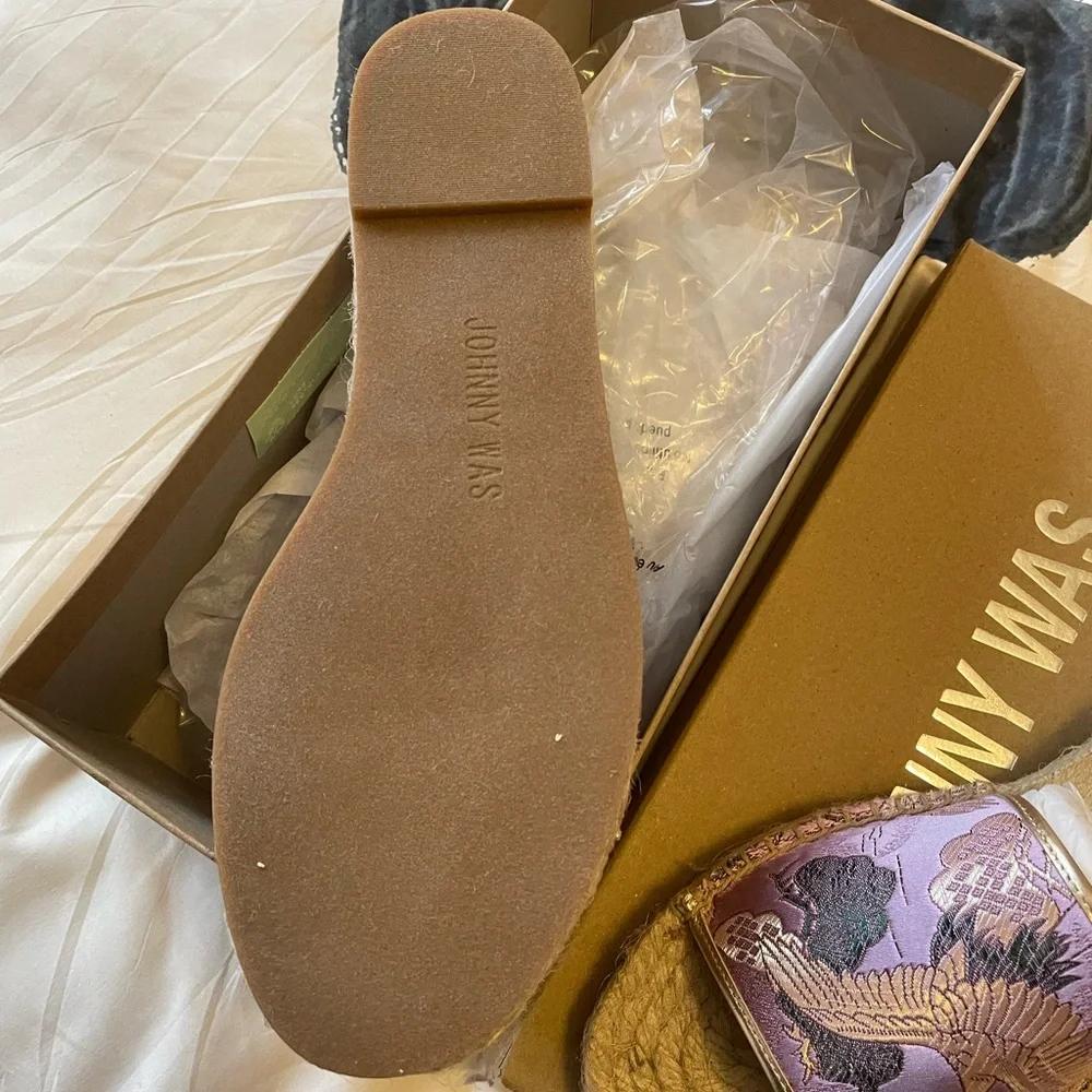 NIB Johnny Was Crane Espadrilles Sandals